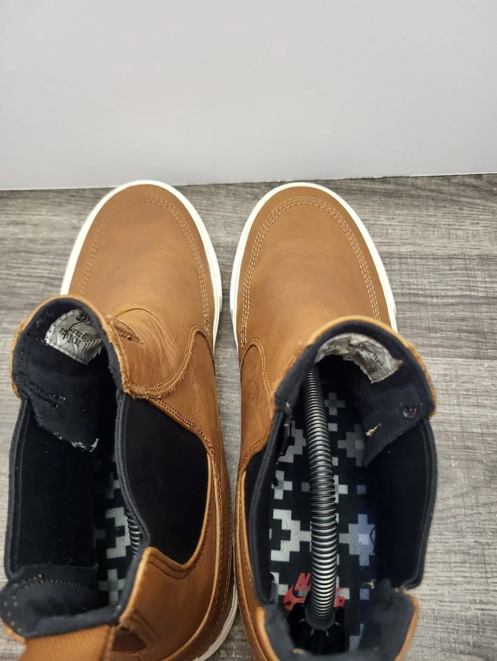 Nike Zoom Janoski Slip Mid RM SB Leather Brown Shoes BQ5888-200 Men’s Size 10